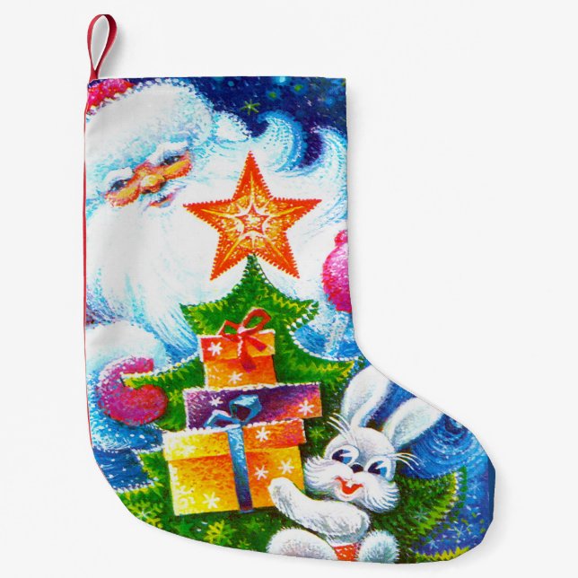 Santa Small Christmas Stocking (Front)