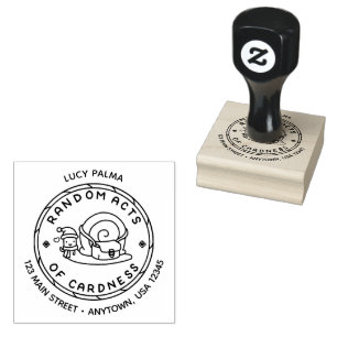 Santa Snail Random Acts of Cardness Logo Stamp