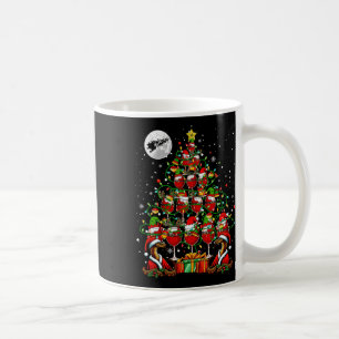 Santa Snakes And Wine Gles Christmas Tree Drinker Coffee Mug