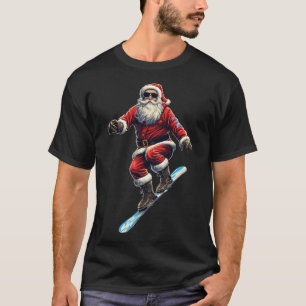 Santa Snowboarding Santa's Snowboard Adventure Chr T-Shirt