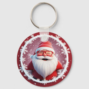 🎁Santa Snowflake Holiday Keychain Gift Idea ✨