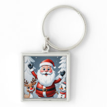 Santa, Snowman, and Ralph the Reindeer