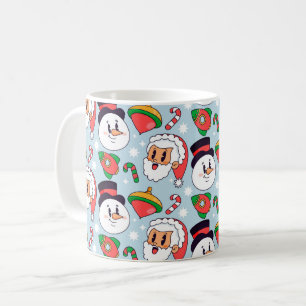 Santa & Snowman Christmas Mug