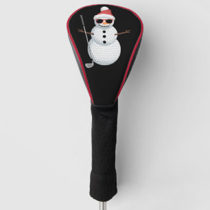 Santa Snowman Golf Ball Christmas Golfer Gift  Head Cover