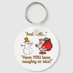Santa & Snowman key chain