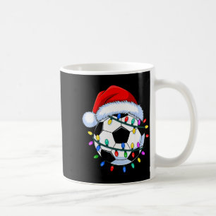 Santa Soccer Ball Christmas Soccer Coffee Mug