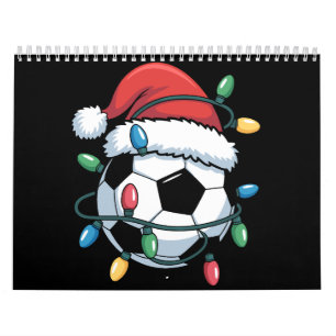 Santa Soccer Ball Sports Christmas Soccer Player Calendar