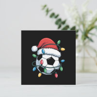 Santa Soccer Ball Sports Christmas Soccer Player