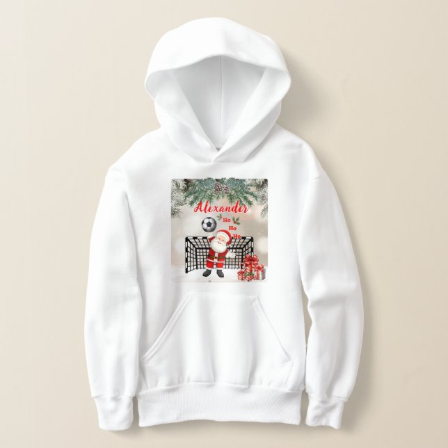 Santa Soccer Christmas Soccer Personalized (Laydown)
