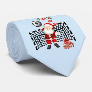 Santa Soccer Christmas Soccer Personalized Tie