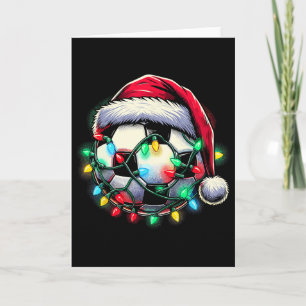 Santa Soccer Ll Christmas Card