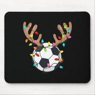 Santa Soccer Ll Sports Design Christmas Soccer Pla Mouse Mat