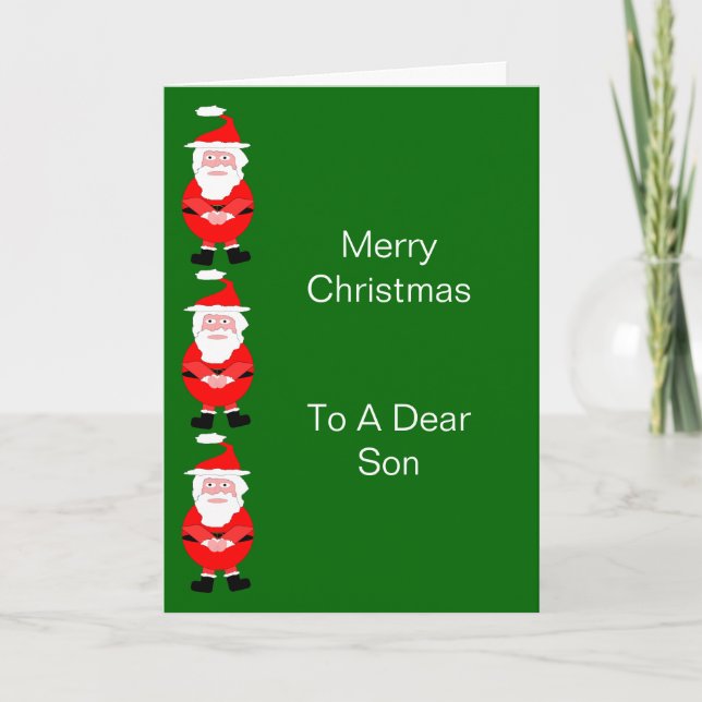 Santa Son Christmas Card (Front)