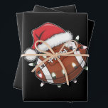 Santa Sports Christmas American Football Lover Wrapping Paper Sheet<br><div class="desc">Santa Sports Men Boys Christmas Football Player</div>