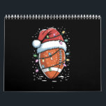 Santa Sports Christmas American Football Player  Calendar<br><div class="desc">Santa Sports Christmas American Football Player Soccer</div>