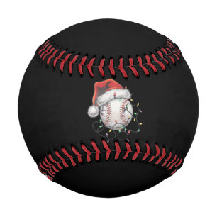 Santa Sports Christmas Baseball Player