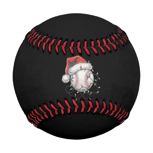 Santa Sports Christmas Baseball Player (Front)