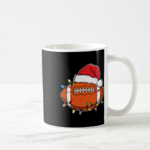 Santa Sports Design For Men Boys Christmas Footbal Coffee Mug