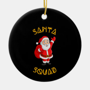 Santa Squad Ceramic Tree Decoration