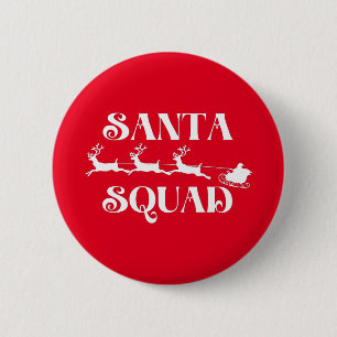 Santa Squad Christmas 6 Cm Round Badge