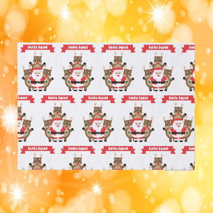 Santa Squad Christmas Funny Reindeer Tissue Paper
