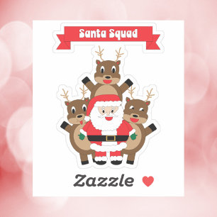 Santa Squad Christmas Reindeer Funny