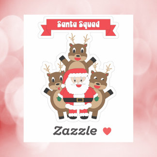 Santa Squad Christmas Reindeer Funny