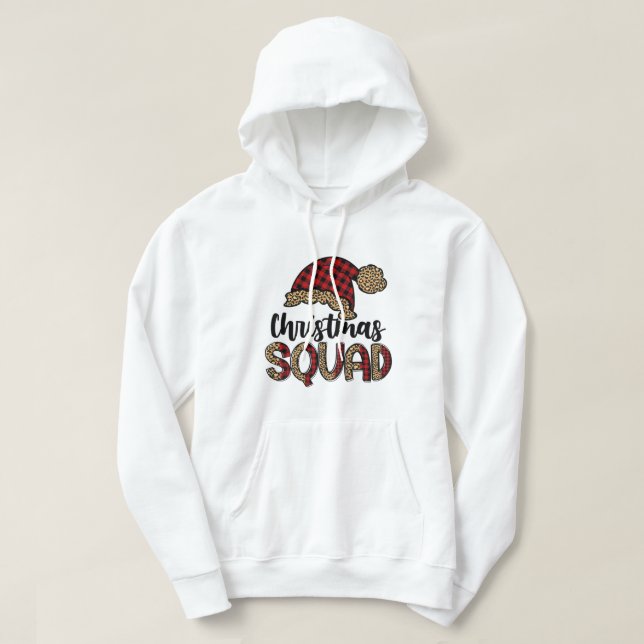 Santa Squad - Christmas Squad Family Matching Paja Hoodie (Design Front)