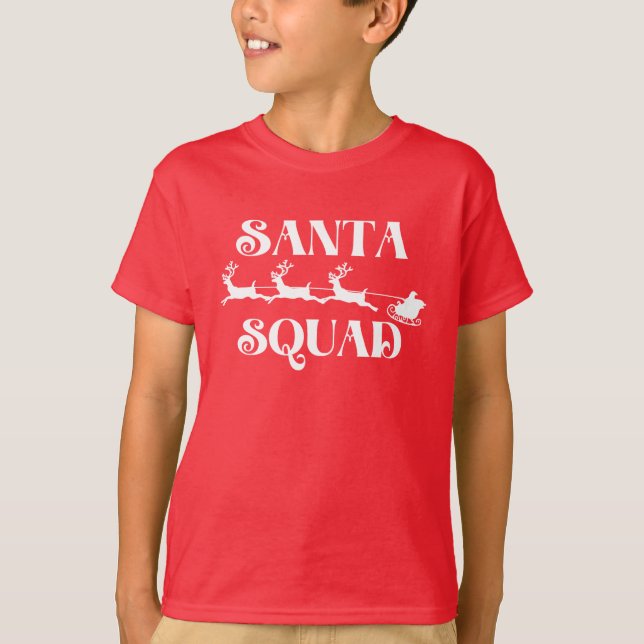 Santa Squad Christmas T-Shirt (Front)