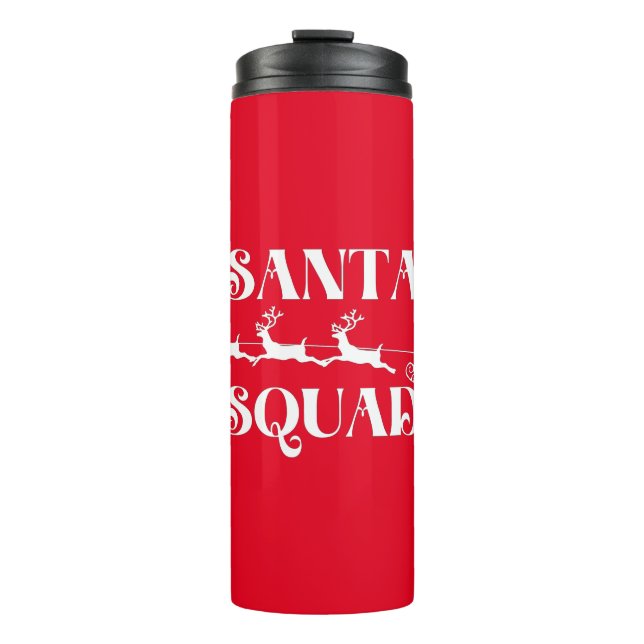 Santa Squad Christmas Thermal Tumbler (Front)