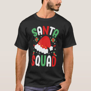 Santa Squad Family Group Matching Christmas Pajama T-Shirt