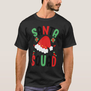 Santa Squad Family Group Matching Christmas Pajama T-Shirt