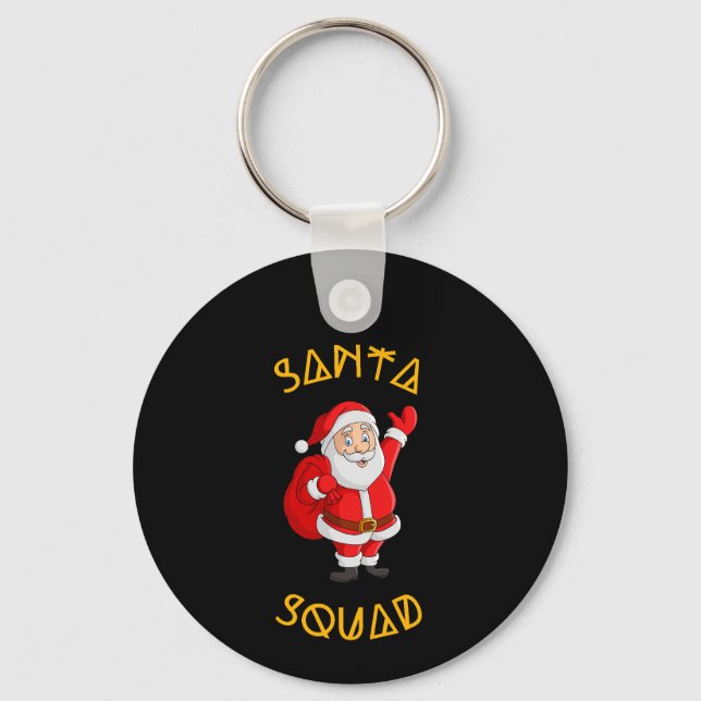 Santa Squad Key Ring (Front)