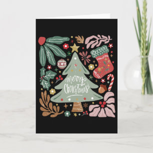 Santa Squad Merry Christmas Xmas Family Pyjamas Ho Card