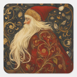 Santa Square Sticker