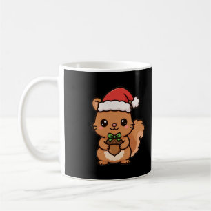 Santa Squirrel Acorn Gift Coffee Mug