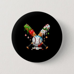 Santa Srts Design For Men Boys Christmas Baseball  6 Cm Round Badge