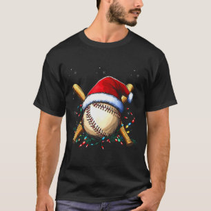 Santa Srts Design For Men Boys Christmas Baseball  T-Shirt