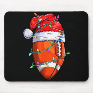 Santa Srts Design For Men Boys Christmas Football Mouse Mat