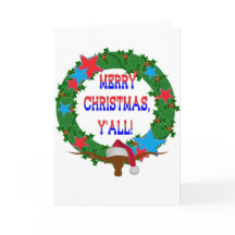 Santa Steer - Merry Christmas Y'all