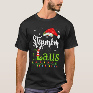 Santa Stepmom Claus Christmas Matching Family T-Shirt