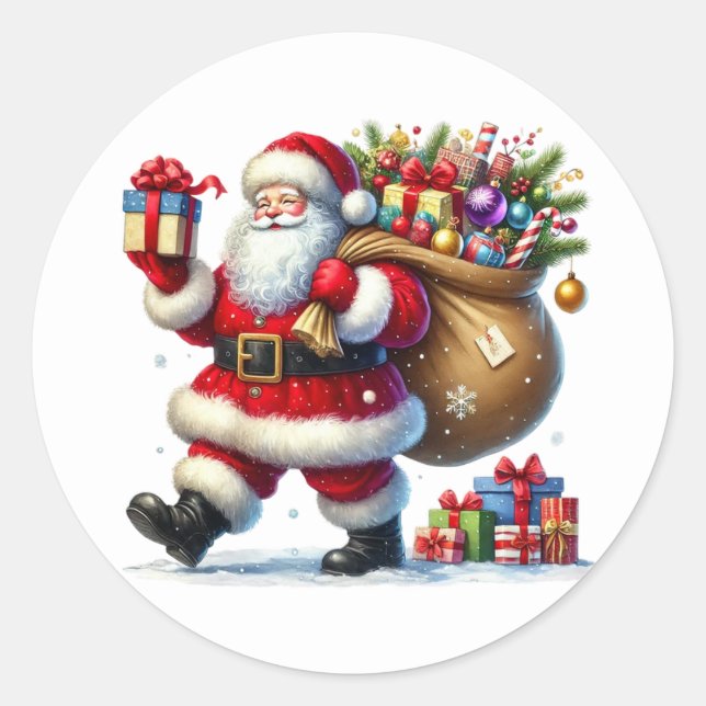Santa Stickers (Front)