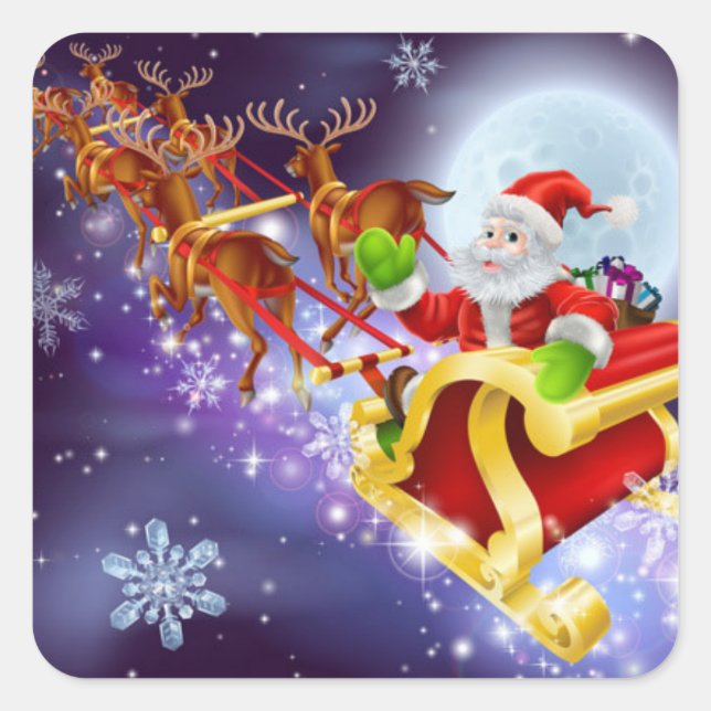 Santa Stickers (Front)