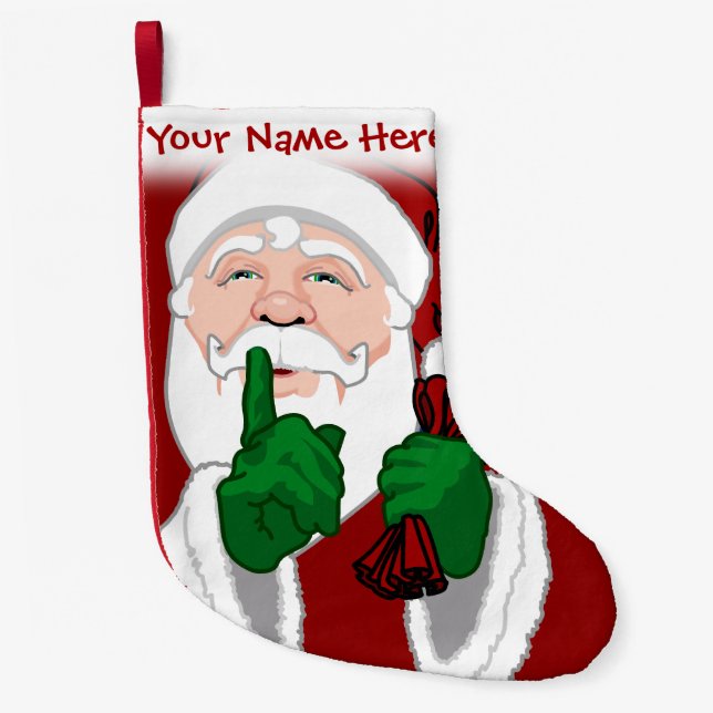 Santa Stocking Personalised Christmas Stockings (Front)