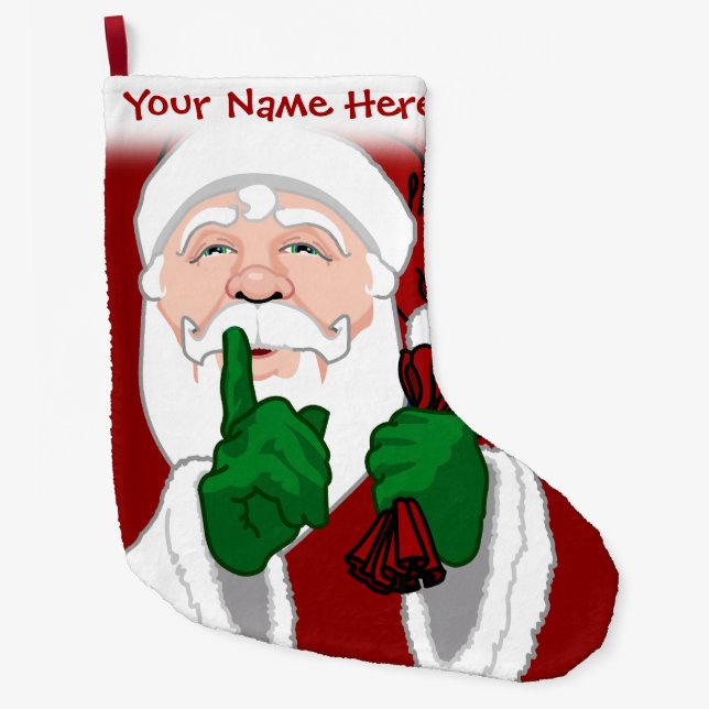 Santa Stocking Personalised Christmas Stockings (Front)