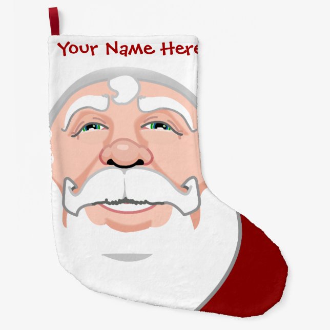 Santa Stocking Personalised Christmas Stockings (Front)