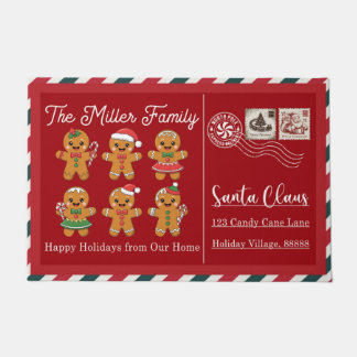 Santa Stop Here Christmas Doormat – Funny Festive 