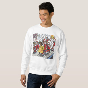 Santa Strike white sweatshirt