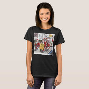Santa Strike women black T-shirt