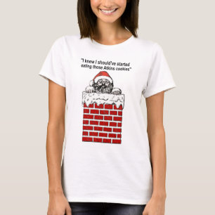 Santa Stuck In A Chimney Shirt